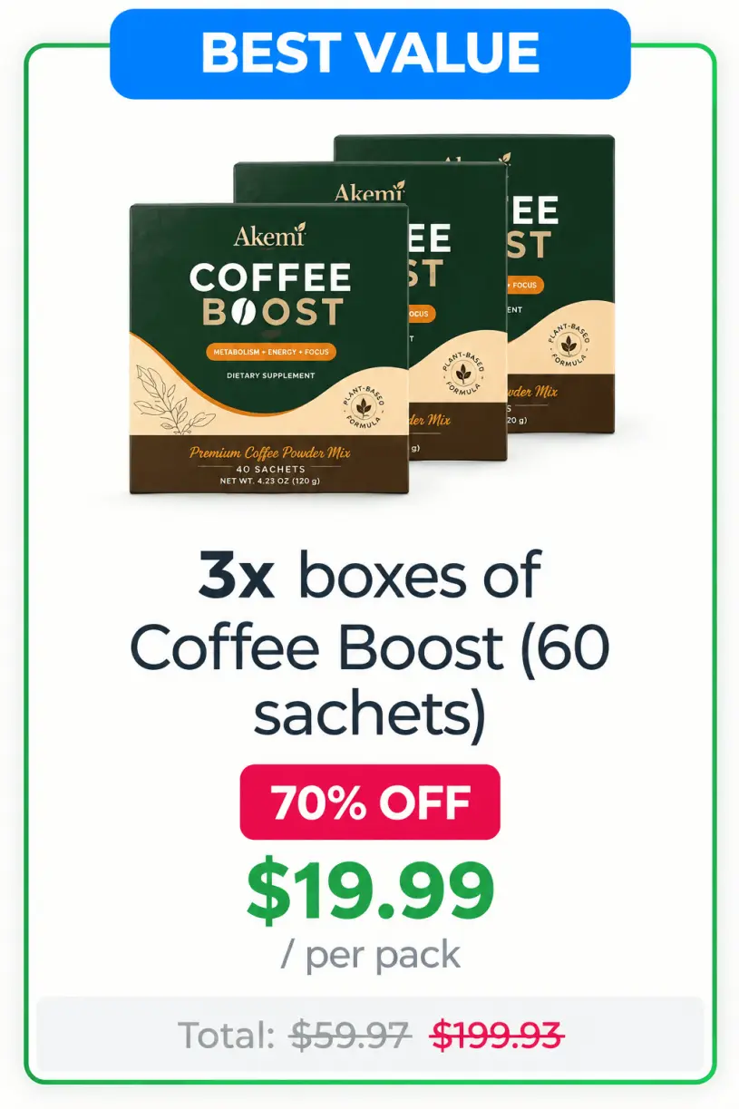 Akemi Coffee Boost offer price 